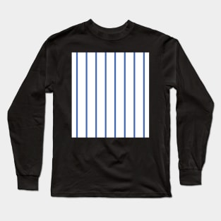 Narrow blue and white stripes Long Sleeve T-Shirt